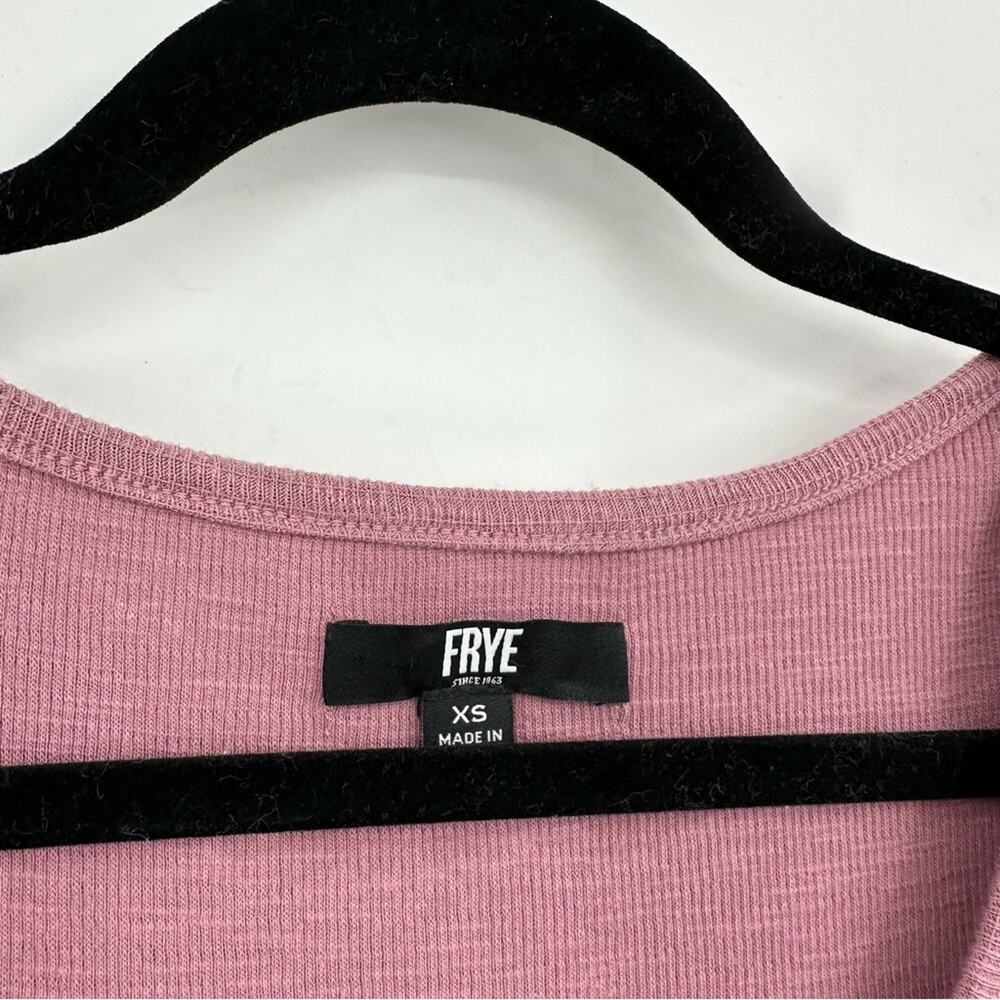 FRYE | Easy Button Down Midi Dress In Dusty Mauve Size Extra Small - Picture 5 of 7